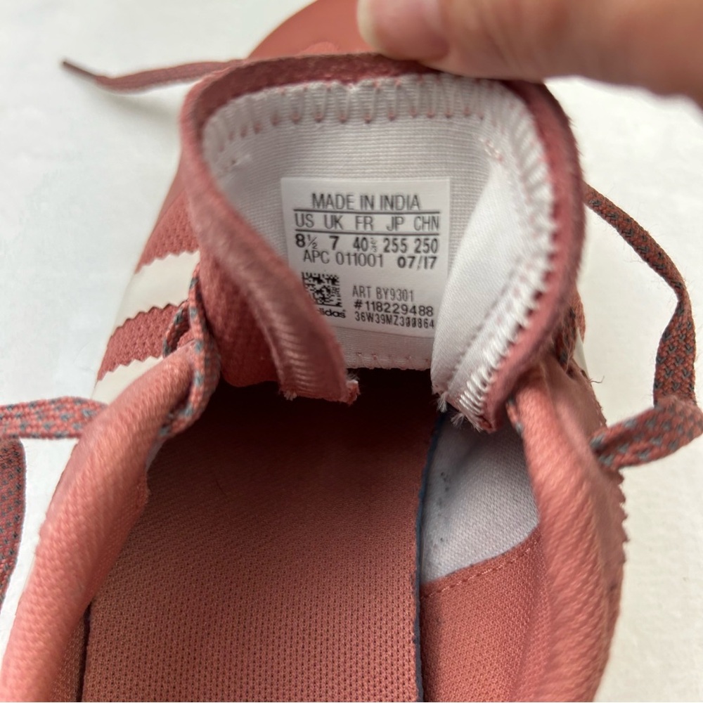 adidas Women's Rose and White Sneakers - Picture 3 of 15